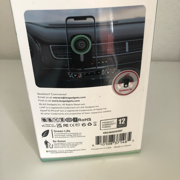 Magnetic Wireless Car Charging Vent Holder - Picture 7 of 7